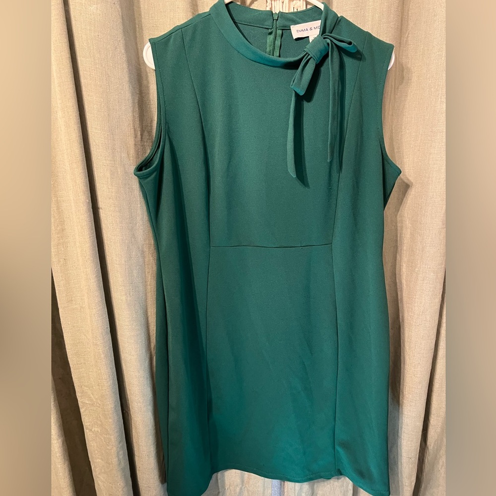 Emma & Michele Teal Sleeveless Mini Dress